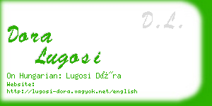 dora lugosi business card